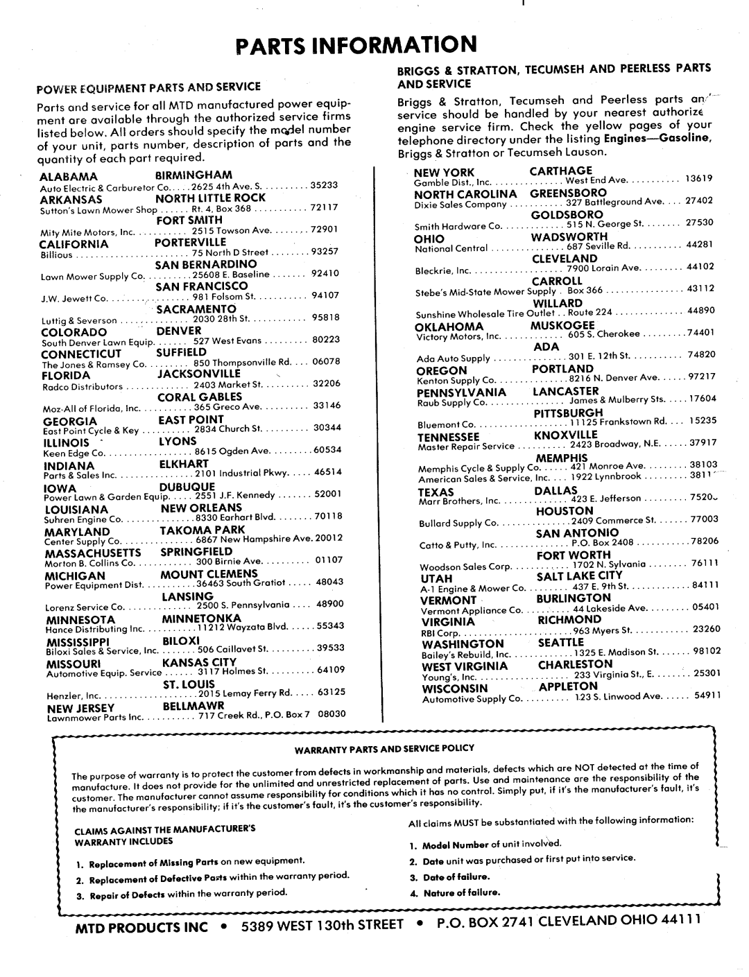 MTD 248-650A manual 