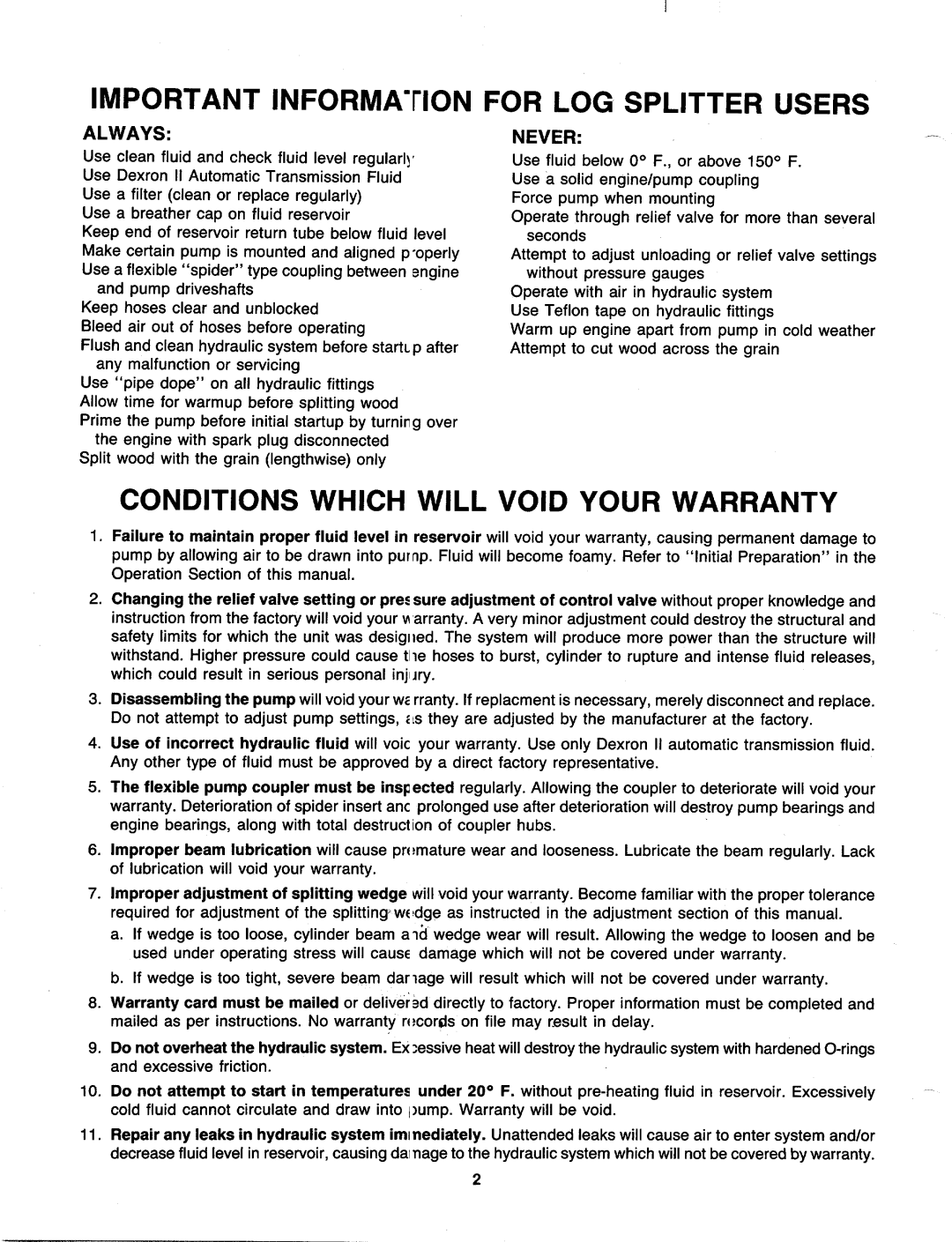 MTD 249-620-003 manual 