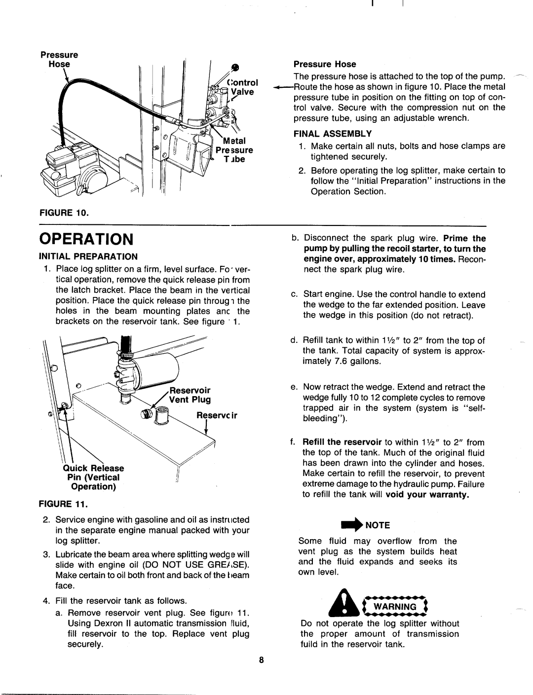 MTD 249-620-003 manual 