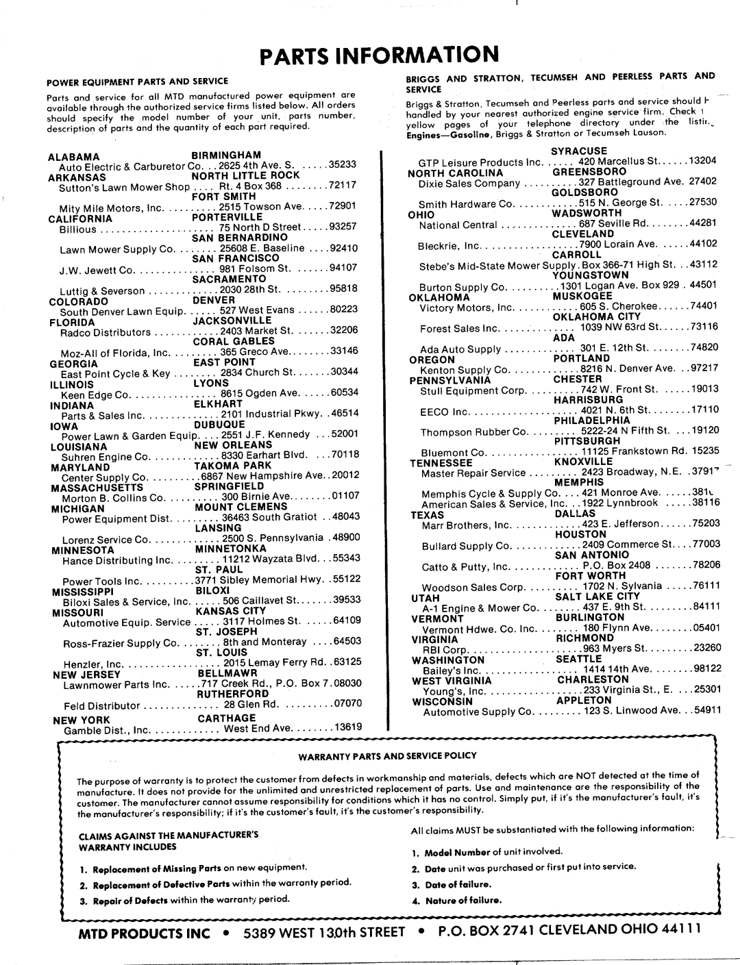 MTD 249-670A, 249-680A manual 