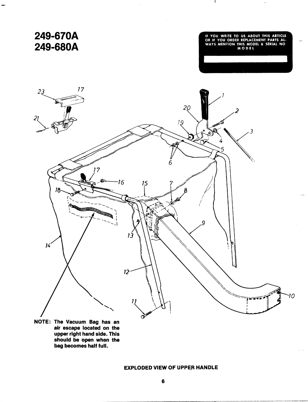 MTD 249-670A, 249-680A manual 