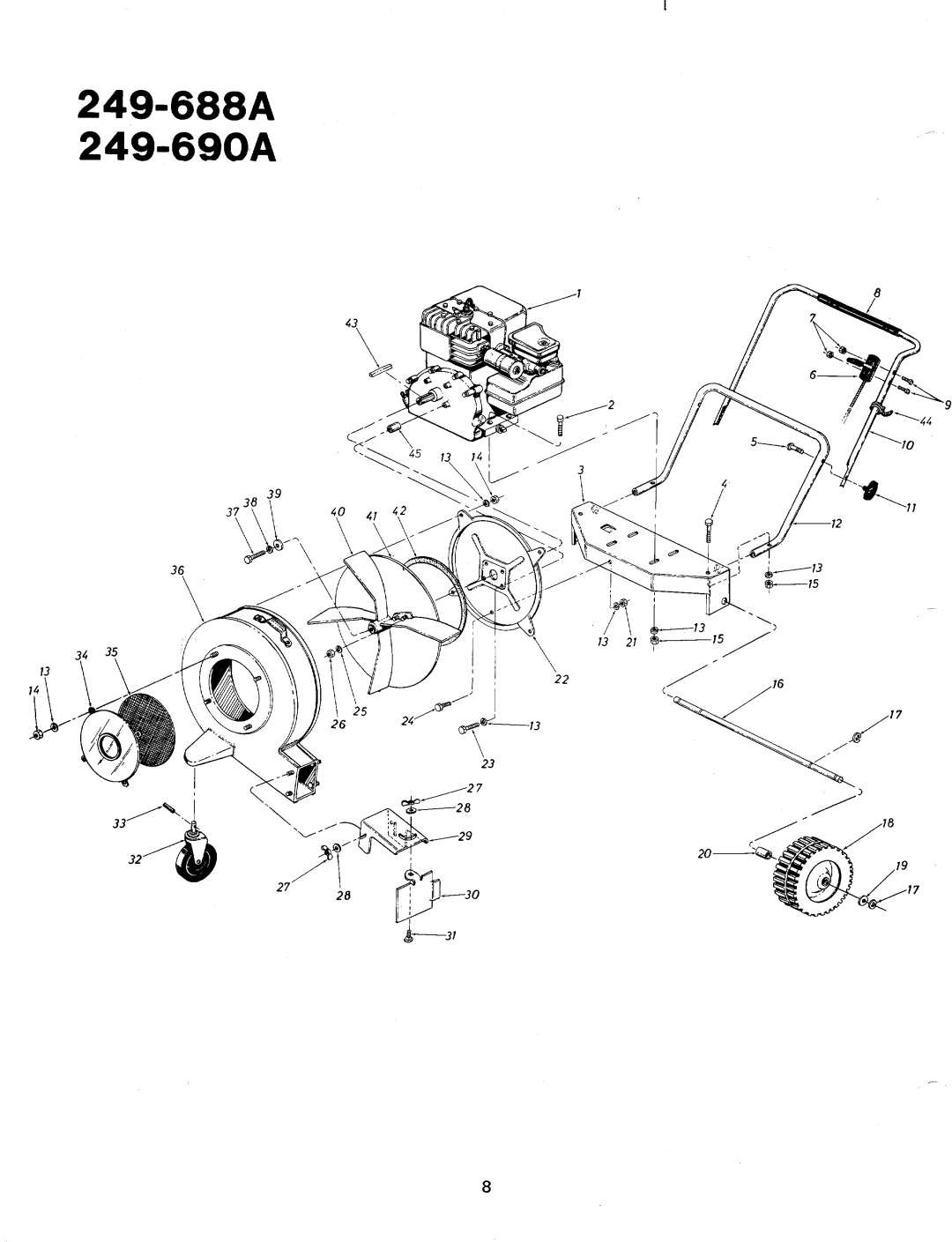 MTD 249-688A, 249-690A manual 