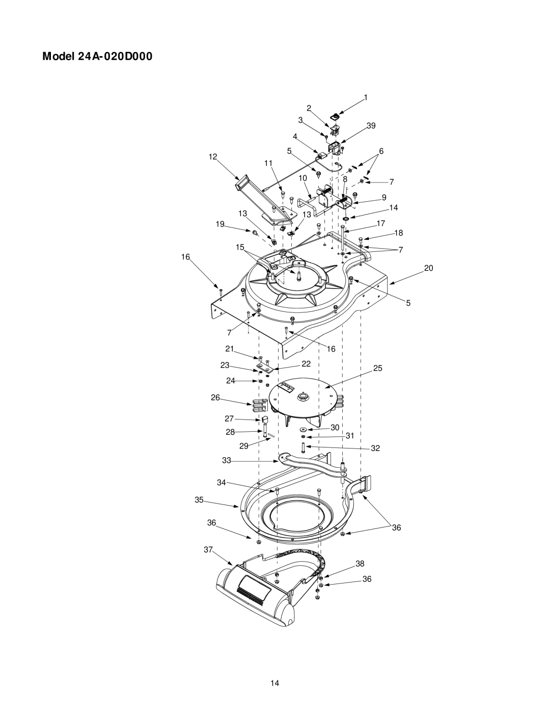 MTD manual Model 24A-020D000 