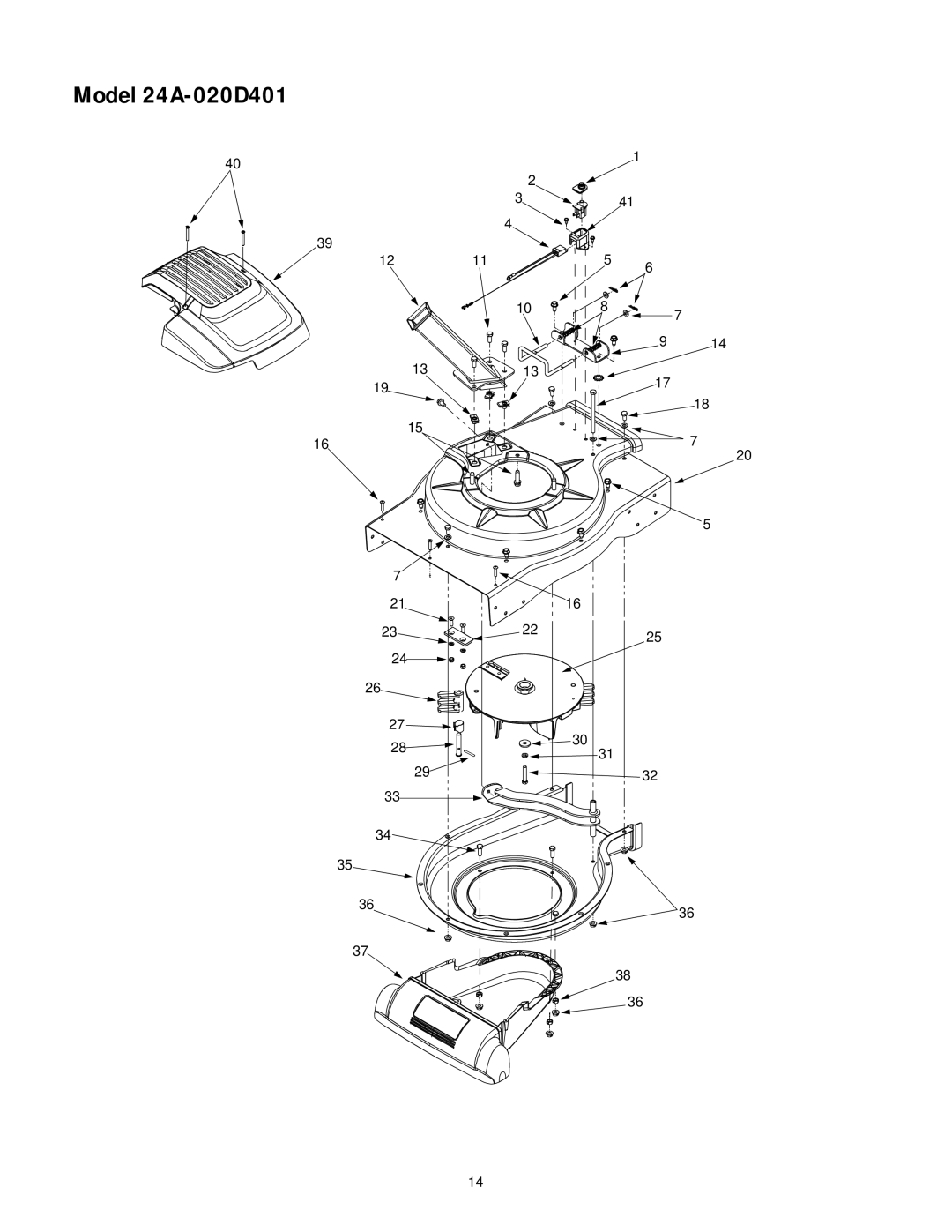 MTD manual Model 24A-020D401 