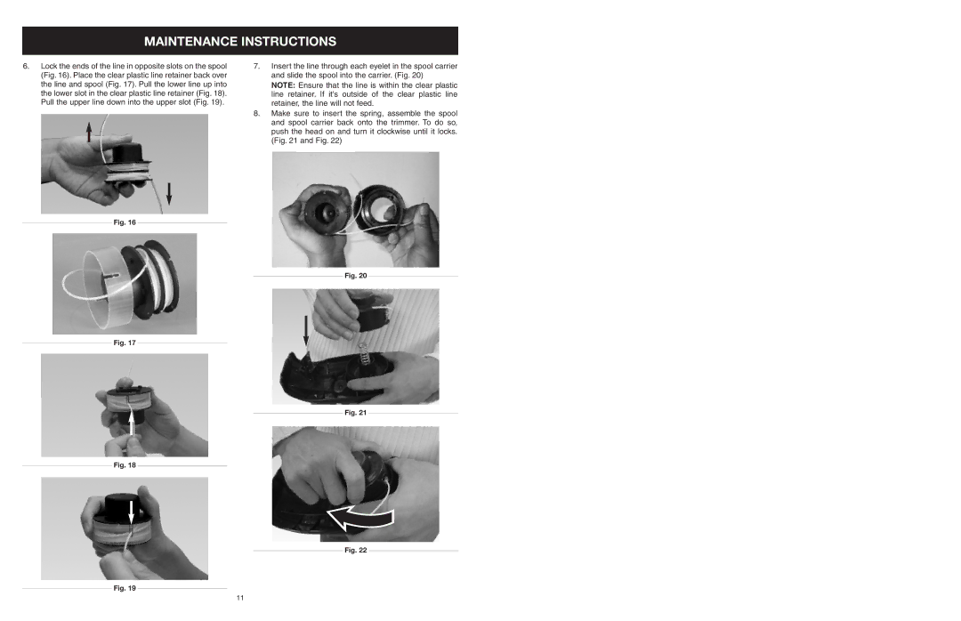 MTD 25P manual Maintenance Instructions 