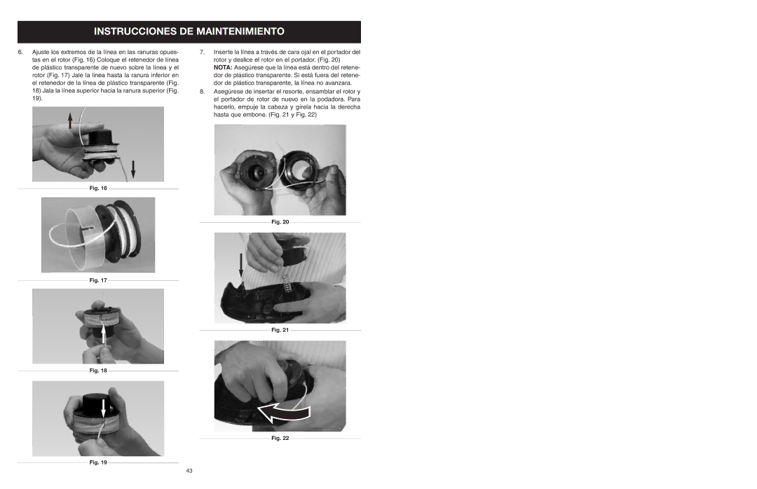 MTD 25P manual Instrucciones DE Maintenimiento 