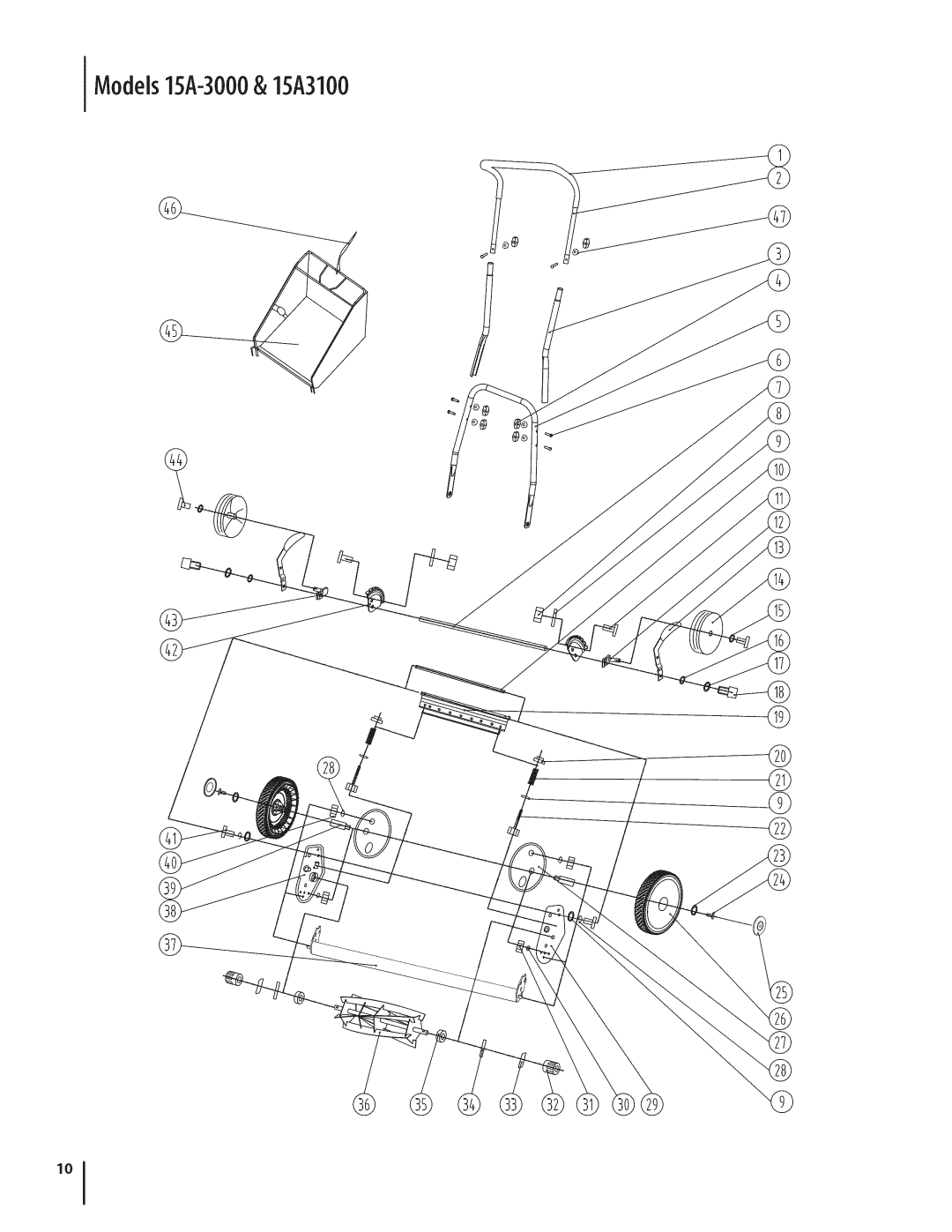 MTD warranty Models15A-3000& 15A3100 