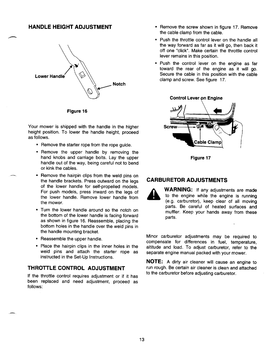 MTD 510-519, 310-329 manual 