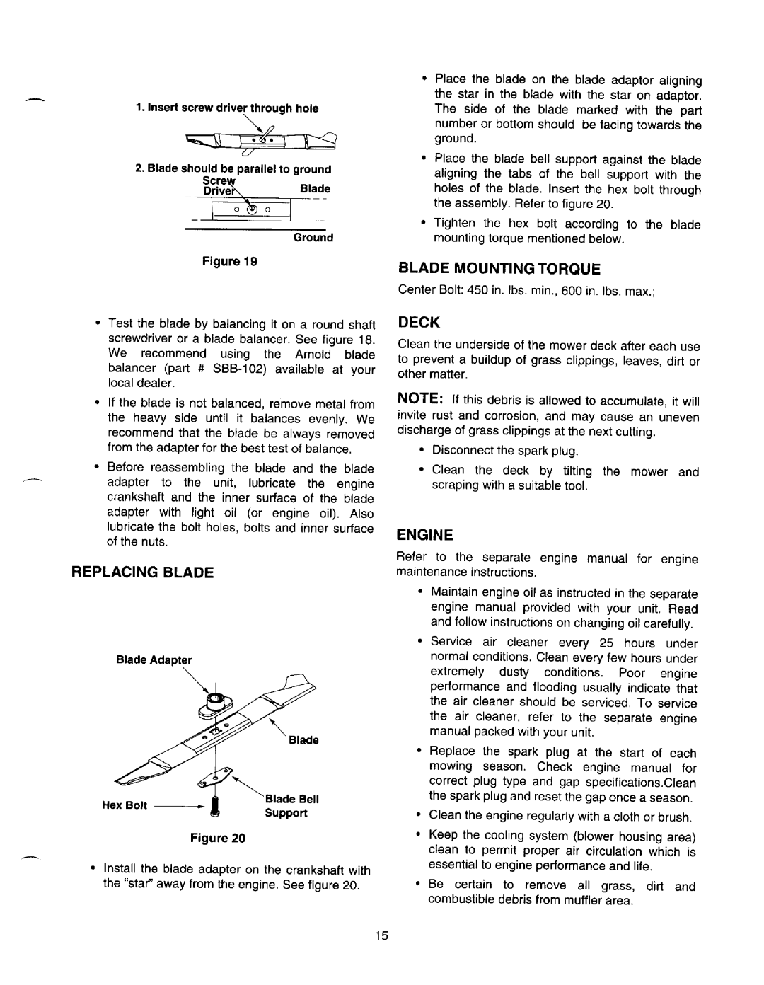 MTD 510-519, 310-329 manual 