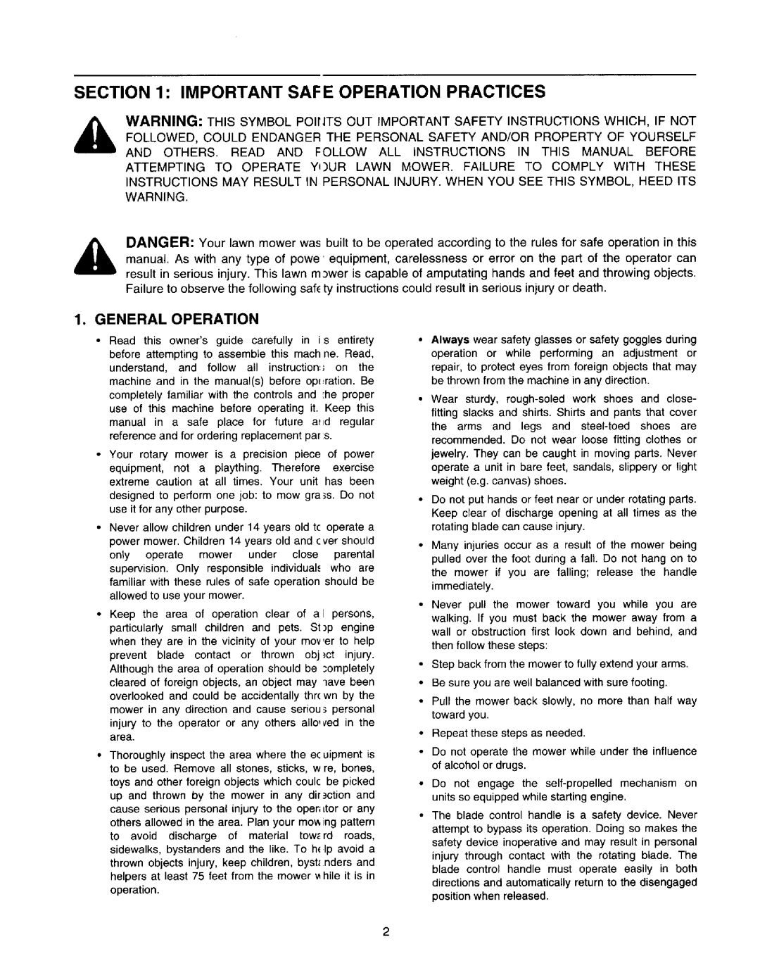 MTD 310-329, 510-519 manual 