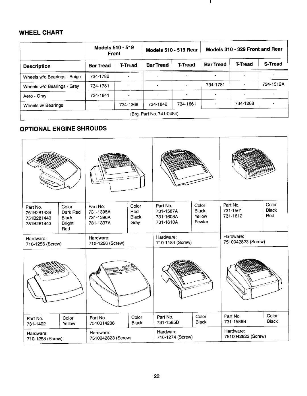 MTD 310-329, 510-519 manual 