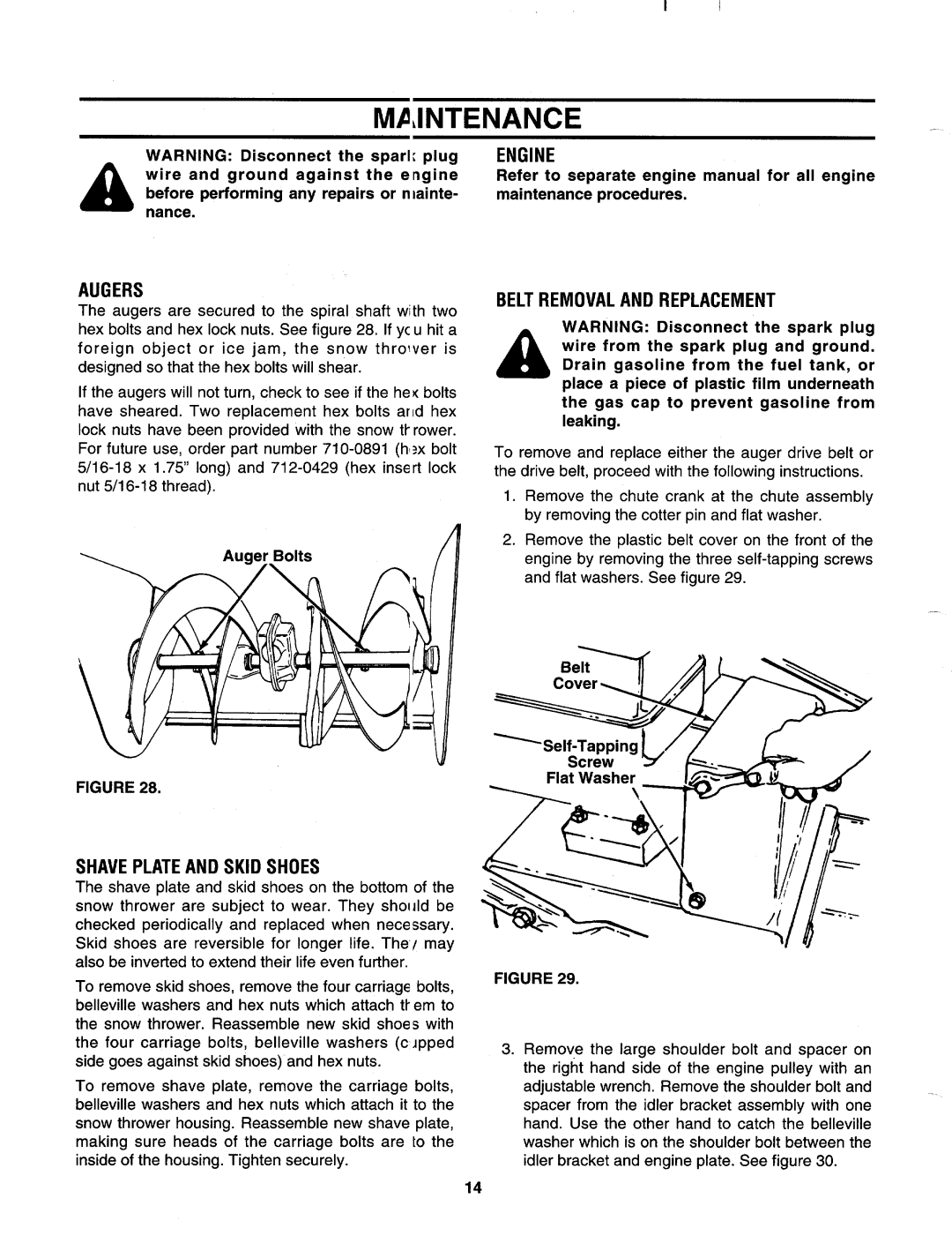 MTD 312-980I000 manual 