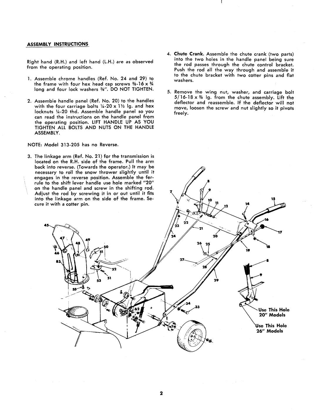 MTD 313-205, 313-230 manual 