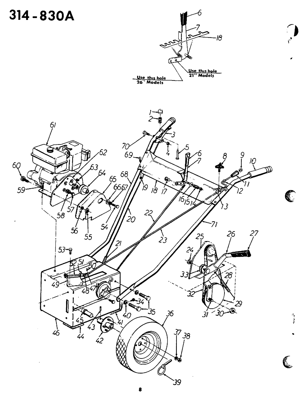 MTD 314-830A manual 