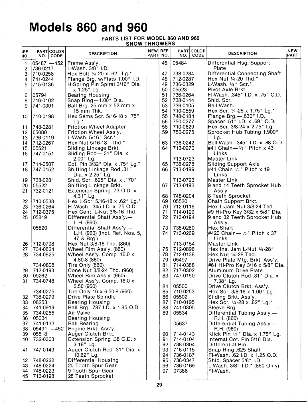 MTD 315-960-000, 315-800-000, 315-860-000 manual 