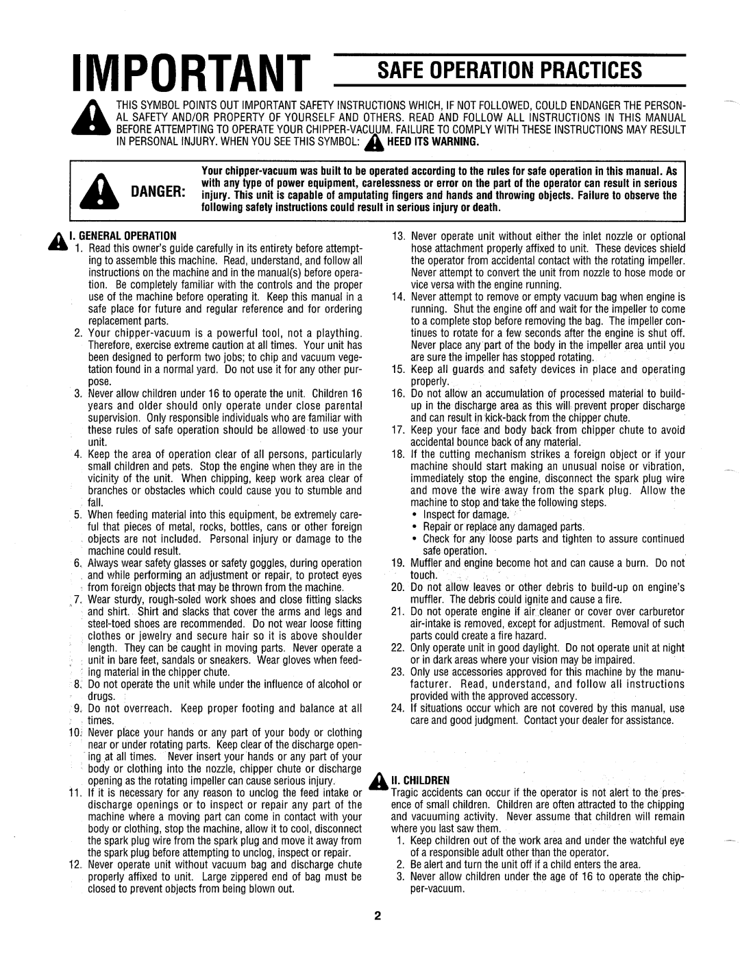 MTD 315B manual 