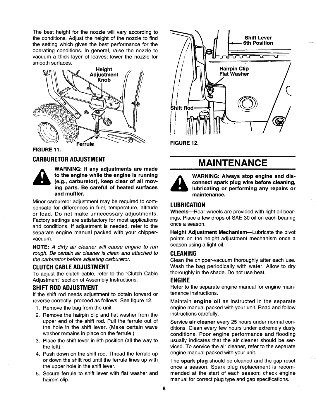 MTD 315B manual 