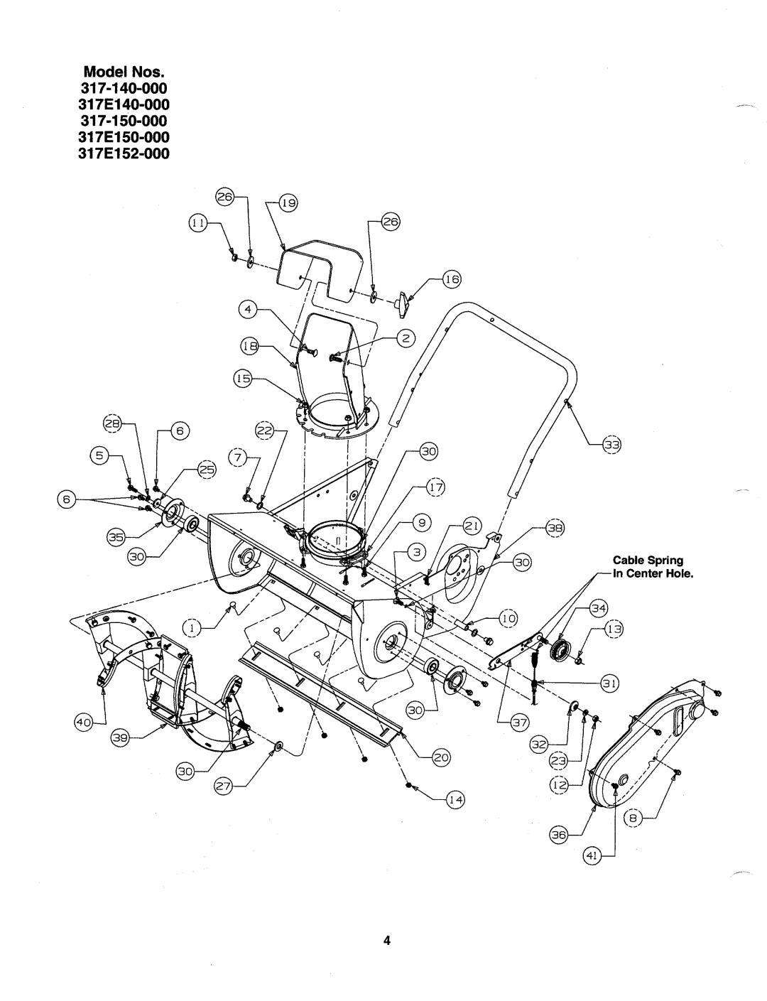 MTD 317E140-000, 317-140-000, 317E-140-000, 317E152-000, 317-150-000, 317E150-000, 317E-152-000, 317E-150-000 manual 