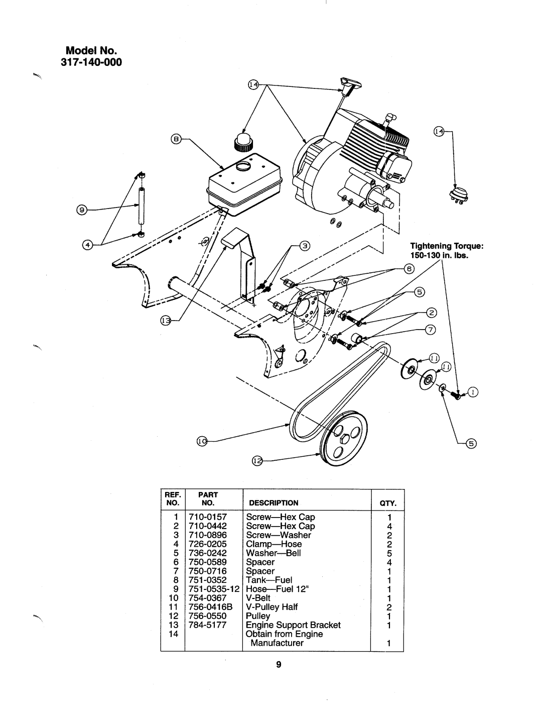 MTD 317E-140-000, 317-140-000, 317E152-000, 317-150-000, 317E140-000, 317E150-000, 317E-152-000, 317E-150-000 manual 