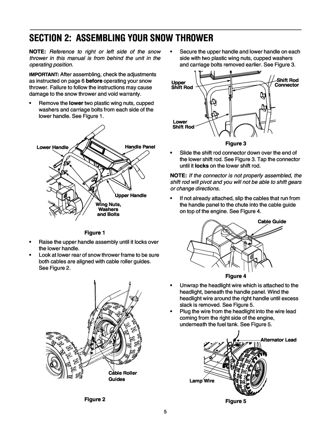 MTD 31AH553G401 manual Assembling Your Snow Thrower 