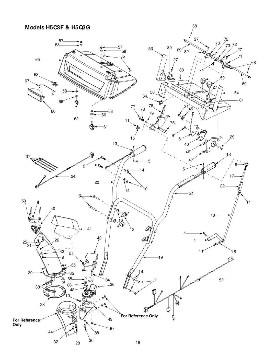 MTD 31AH5Q3G401, 31AH5C3F401 manual For Reference Only 