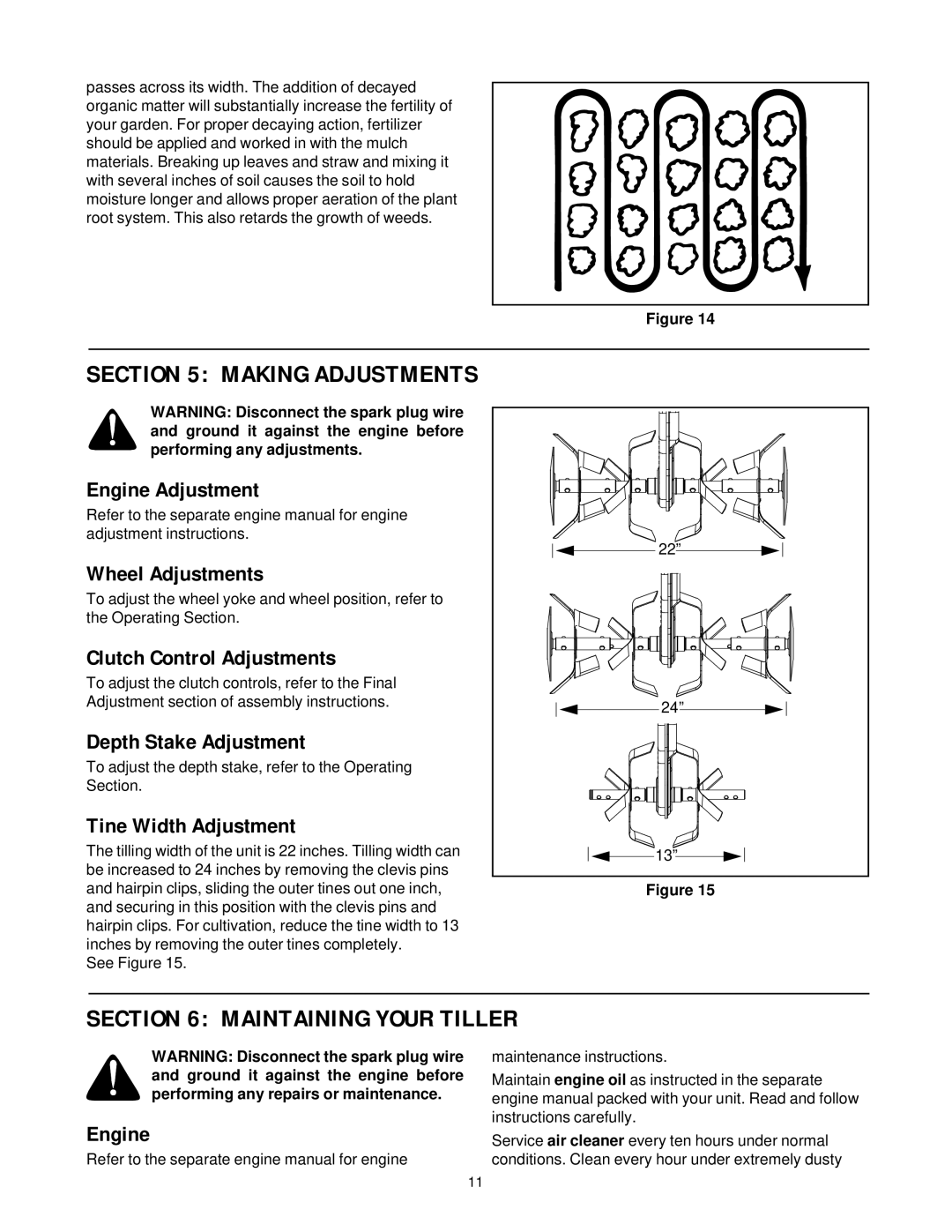 MTD 340 Thru 390 manual Maintaining Your Tiller 