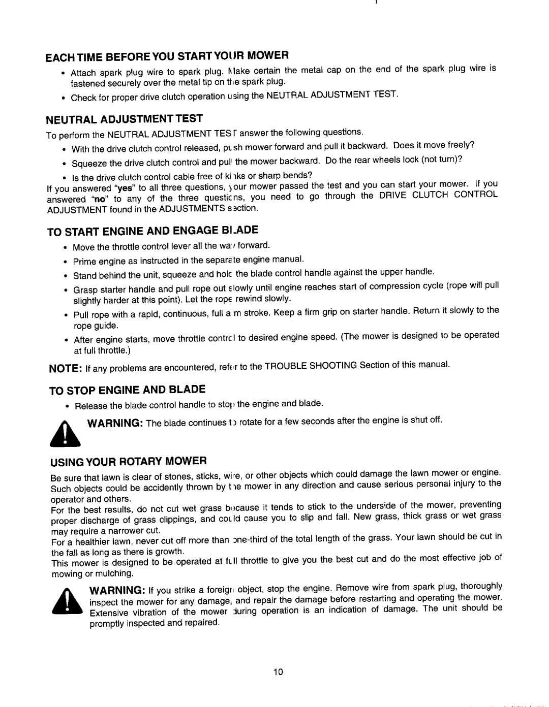 MTD 370-389 manual 