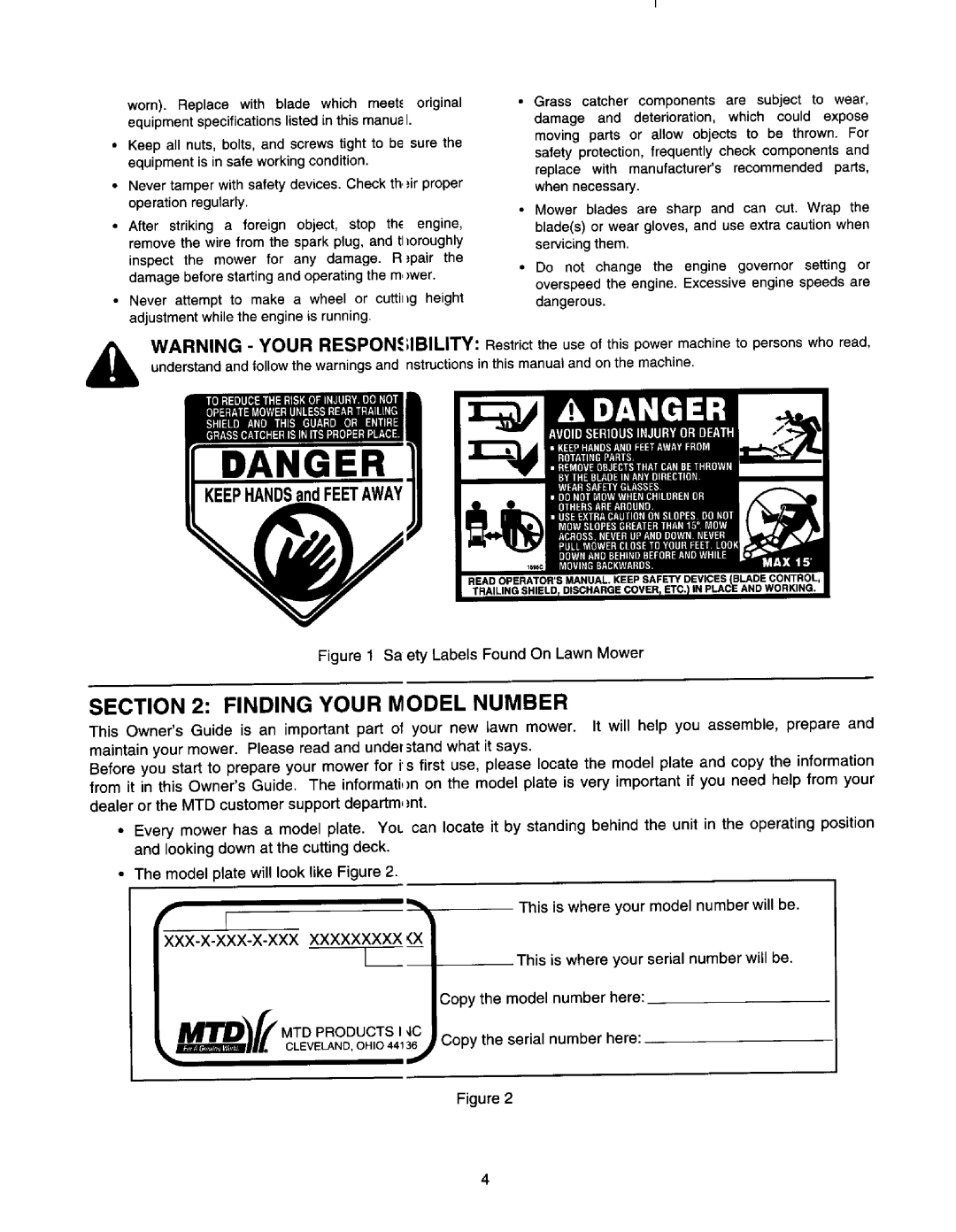 MTD 370-389 manual 