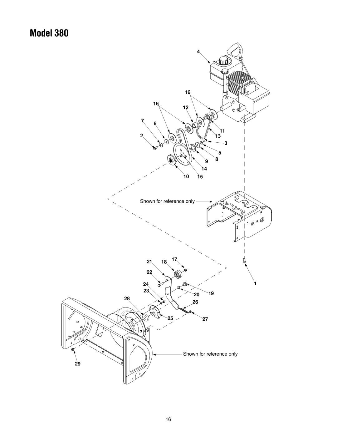 MTD 380 manual Model 