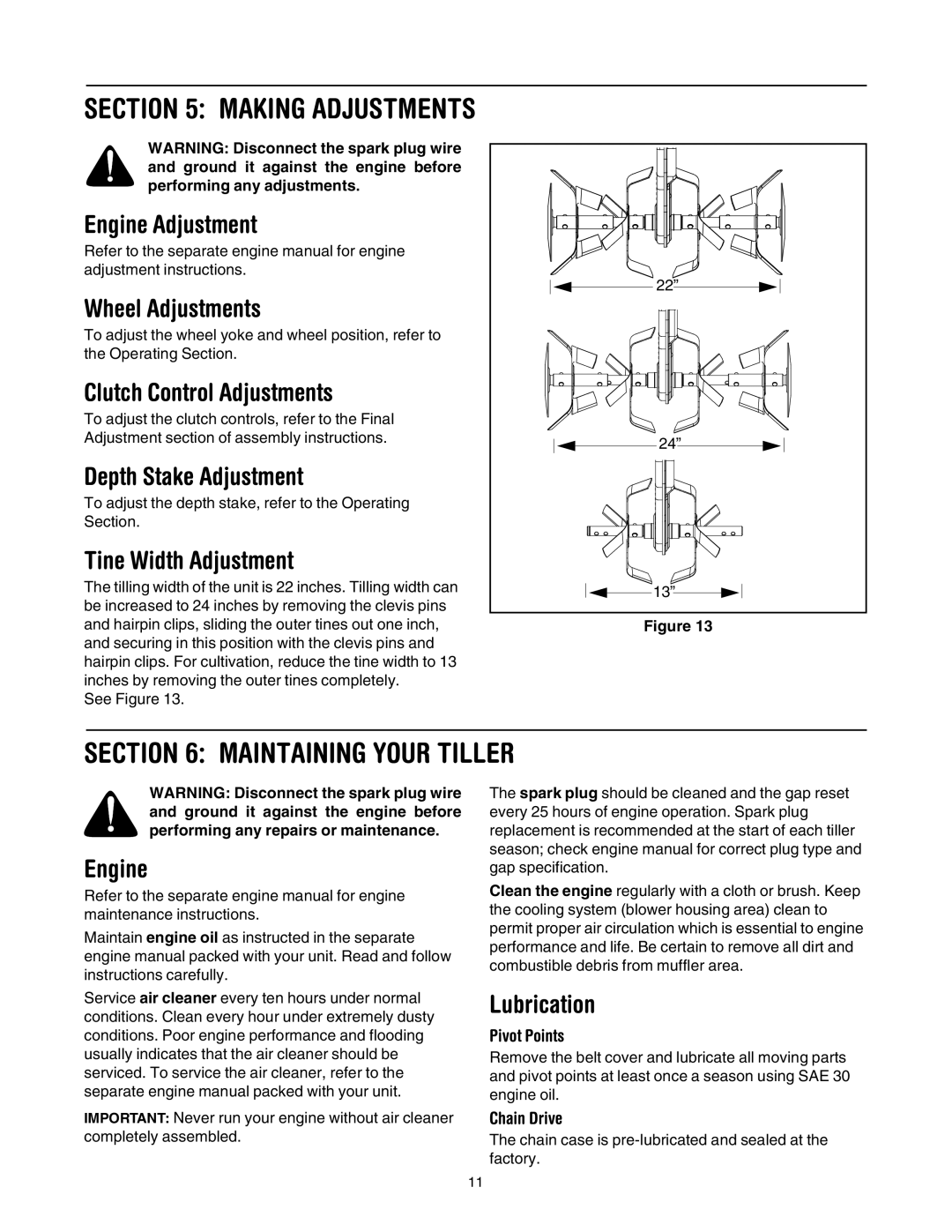 MTD 393 manual Maintaining Your Tiller 