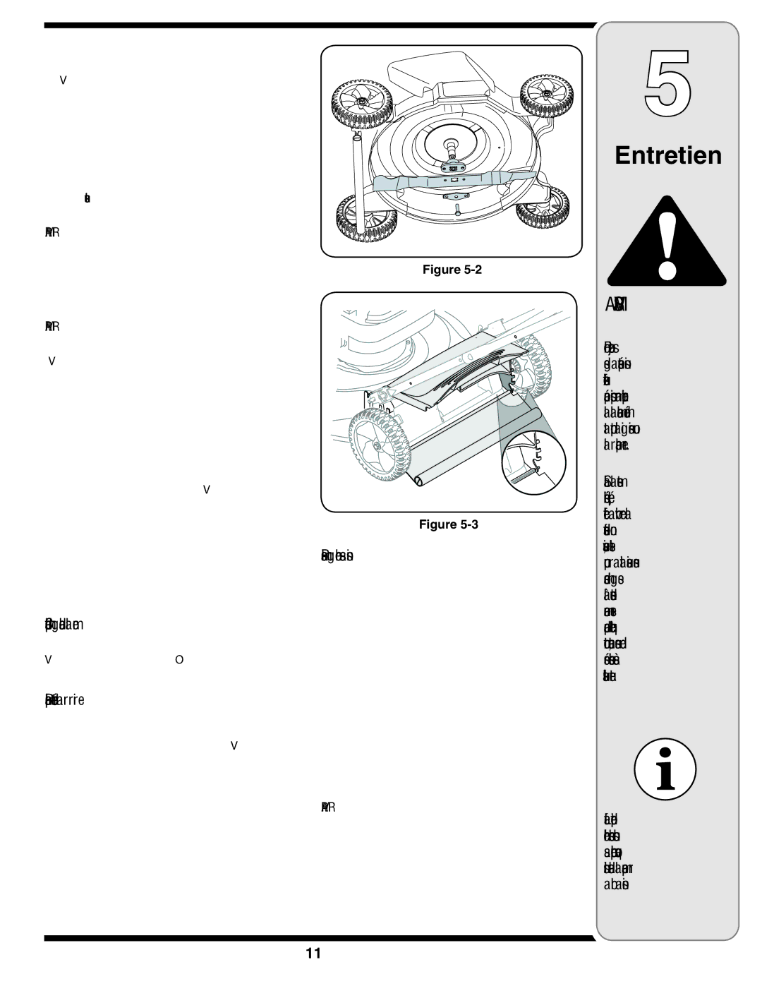 MTD 400 Series warranty Entretien 