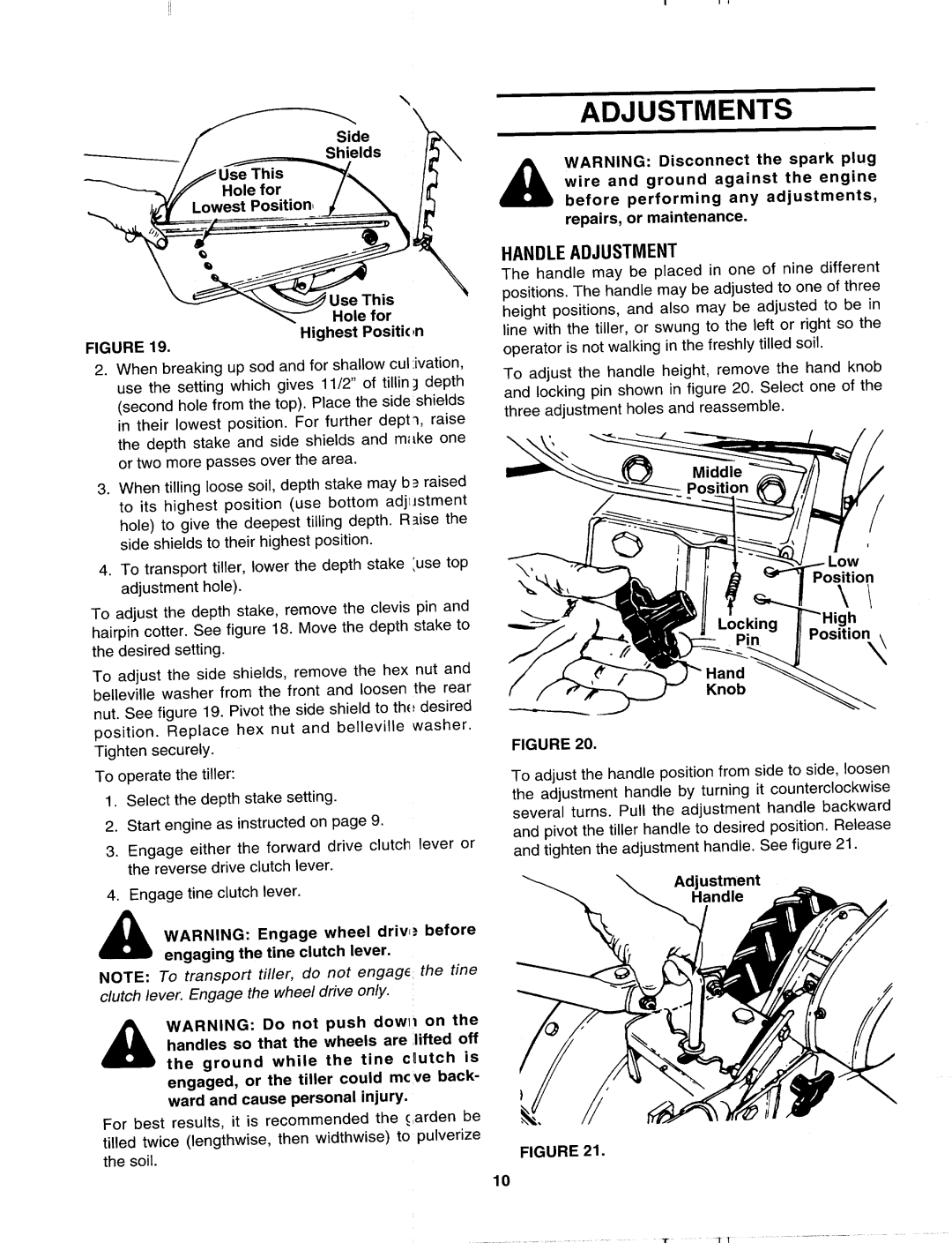 MTD 406 manual 