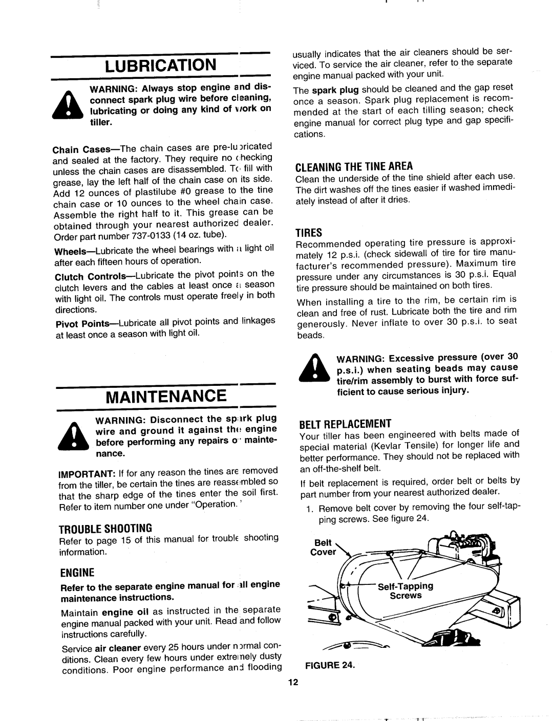 MTD 406 manual 