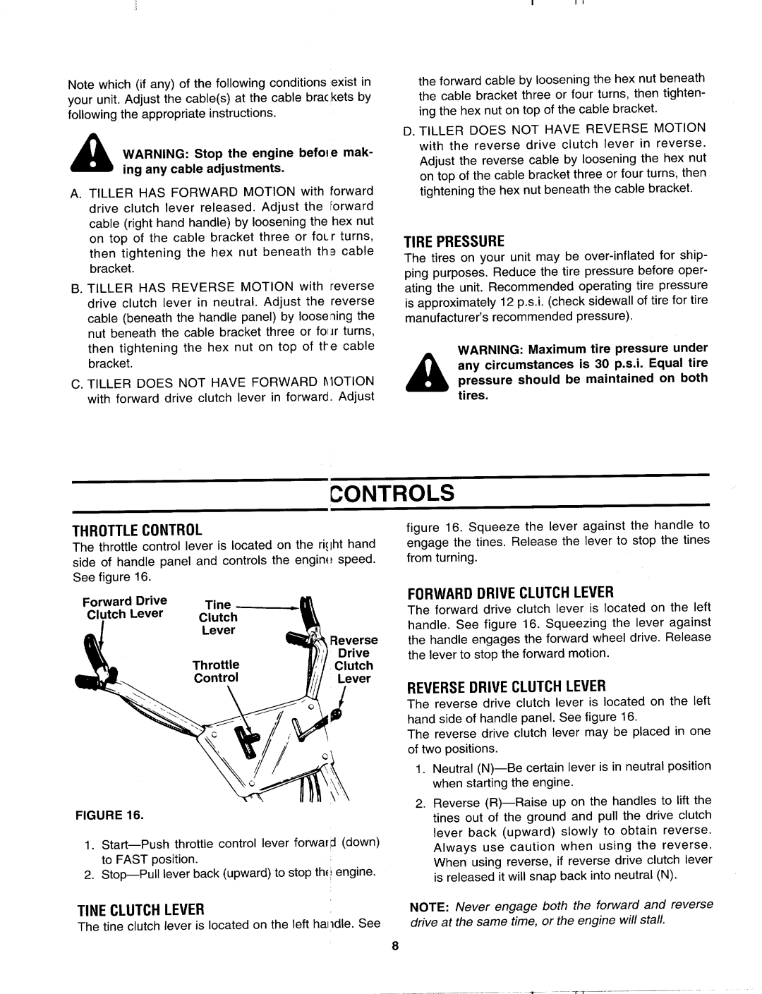 MTD 406 manual 