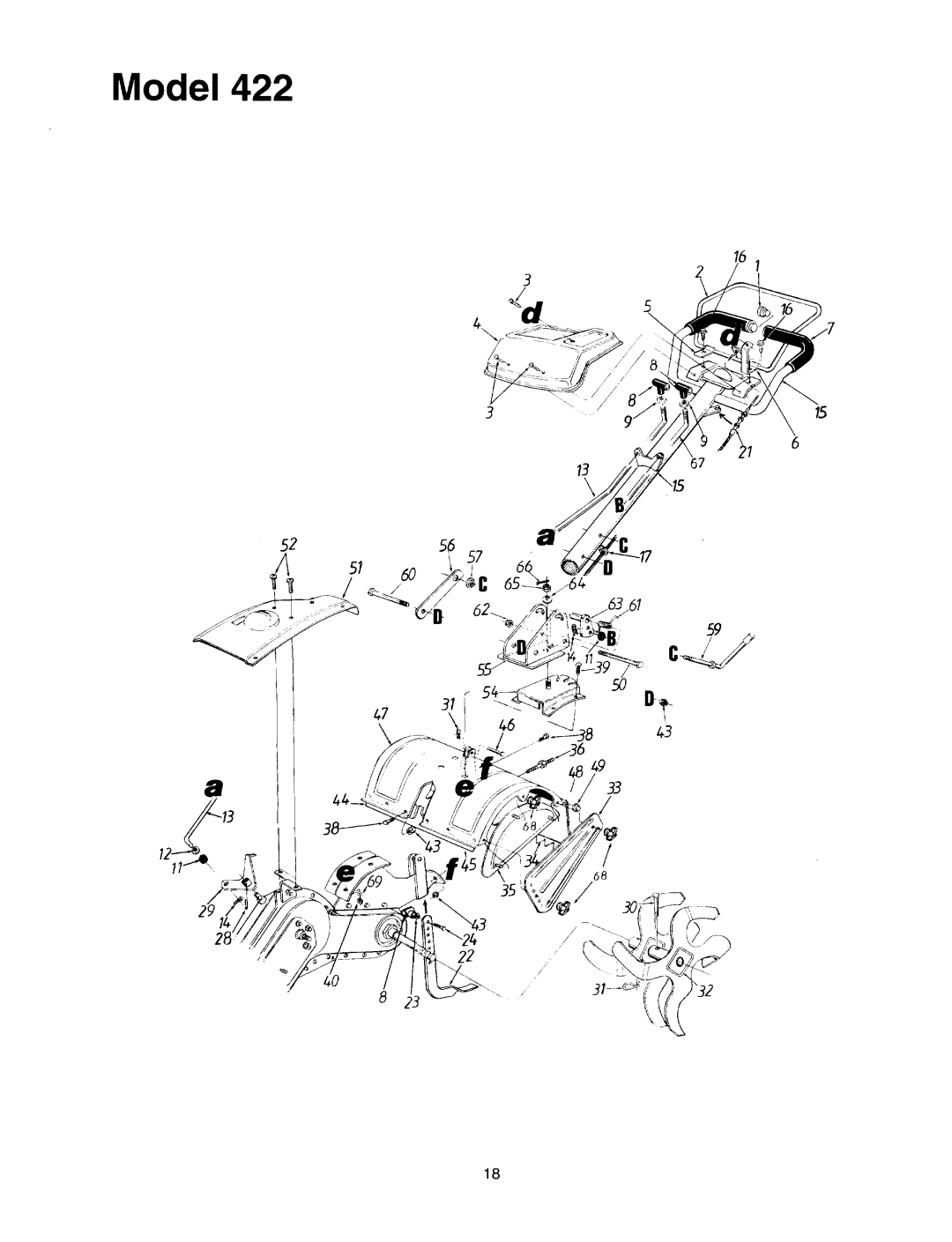 MTD 410 - 422 manual 