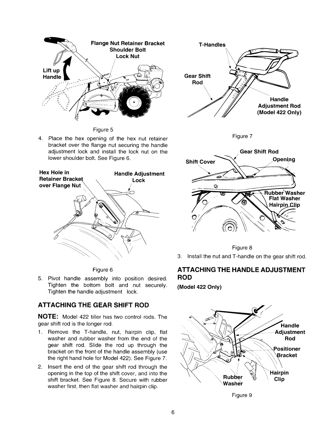 MTD 410 - 422 manual 