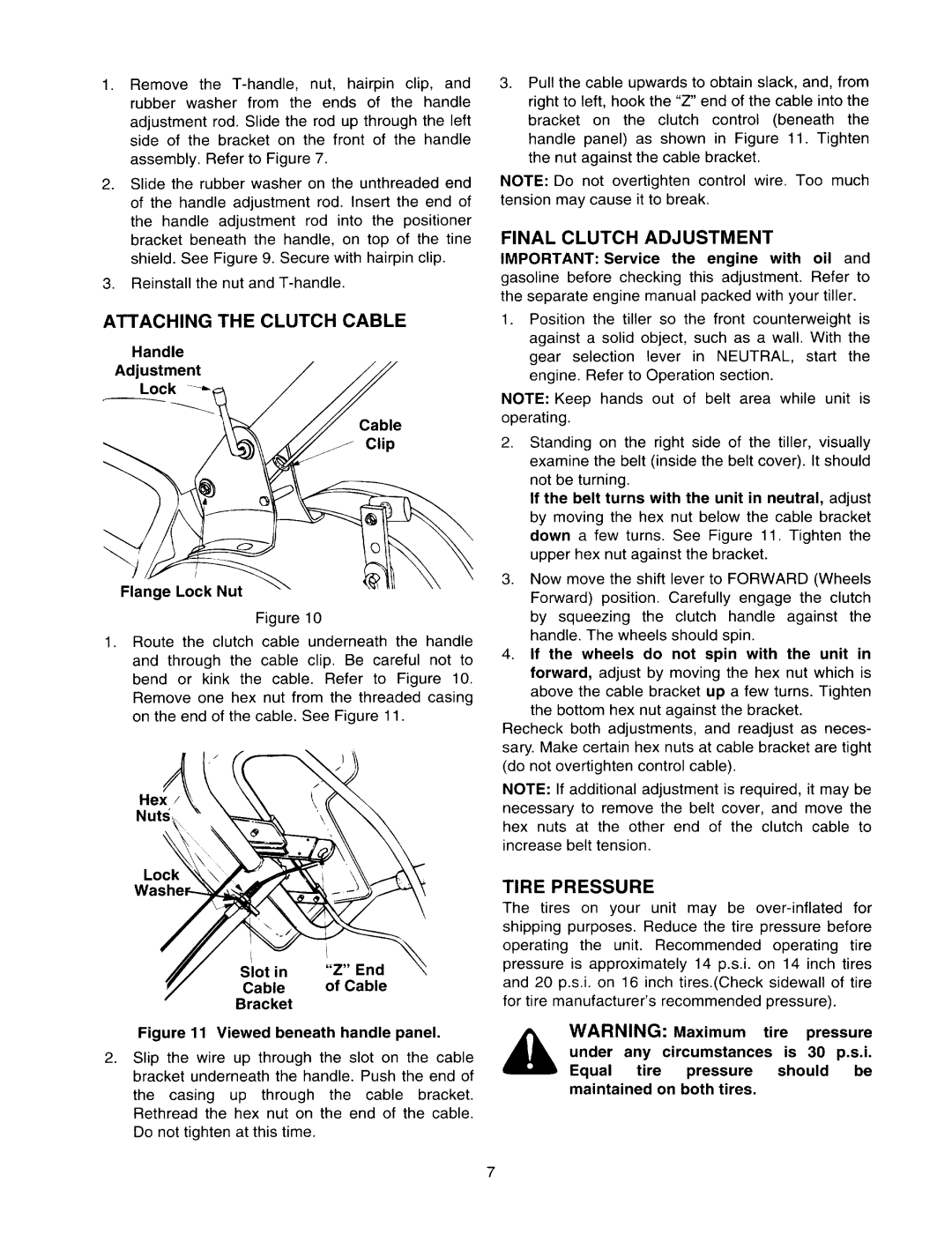 MTD 410 - 422 manual 