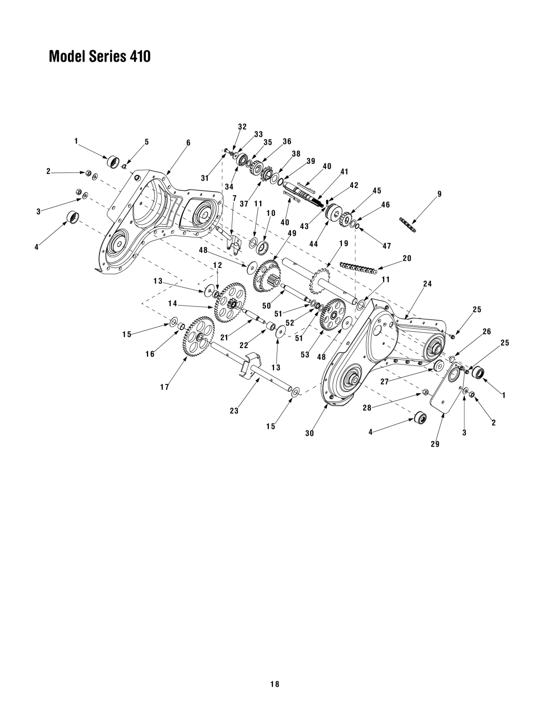 MTD 410 Series manual Model Series 