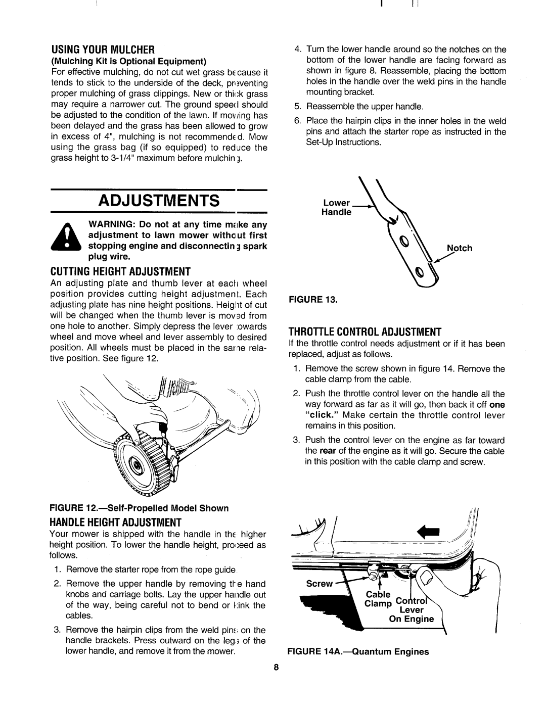 MTD 410 thru 458 manual 