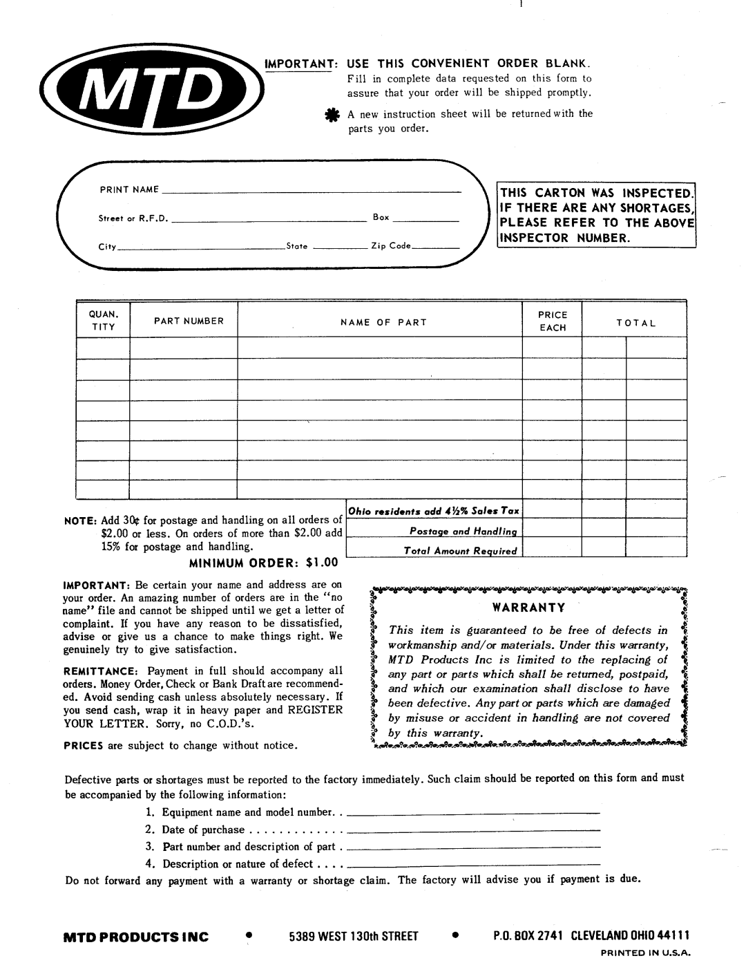 MTD 423-201 manual 