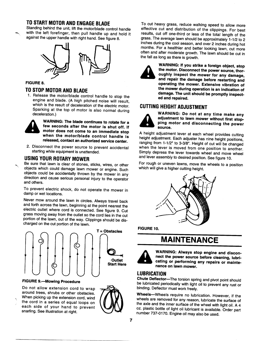 MTD 427 manual 