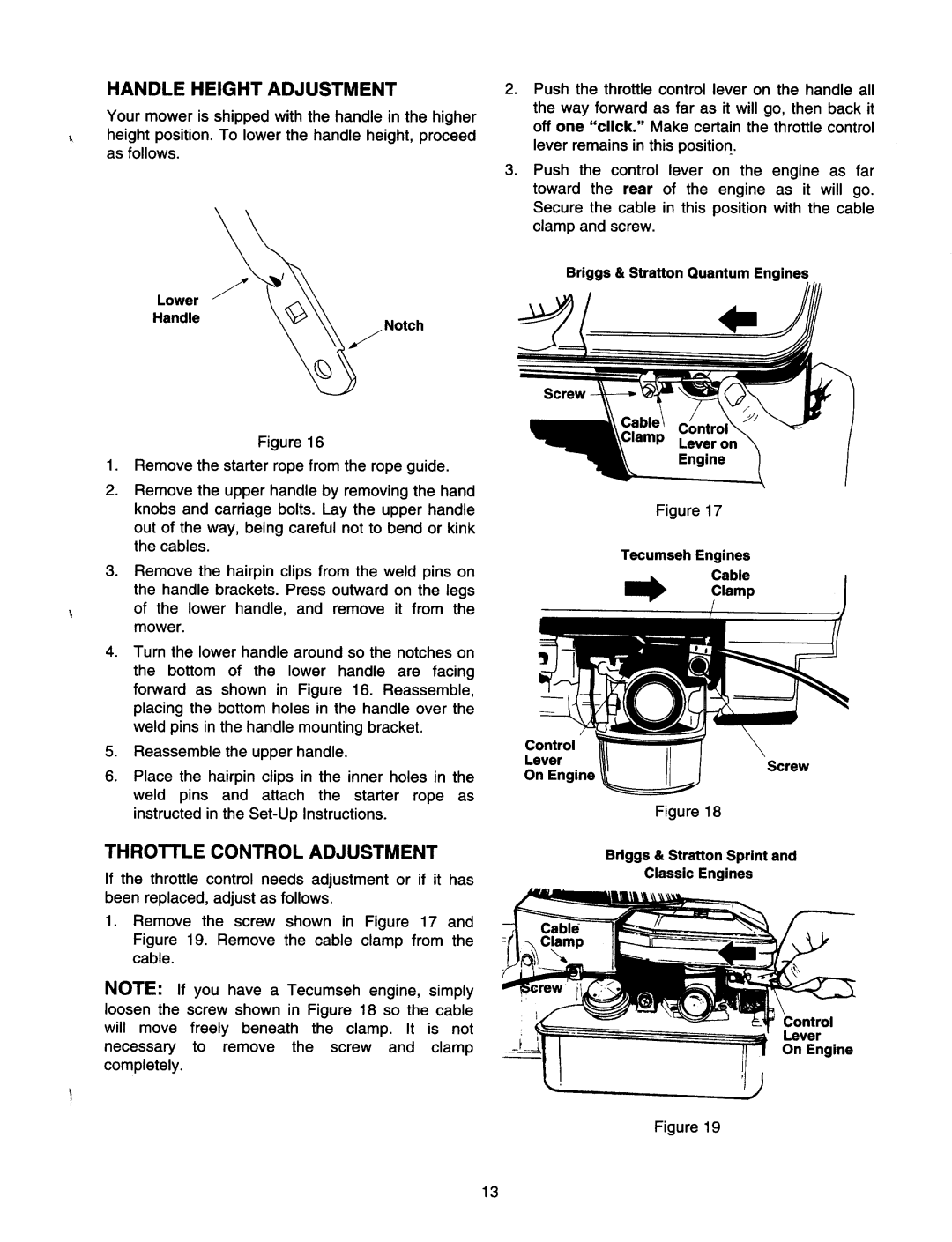 MTD 430 Series manual 