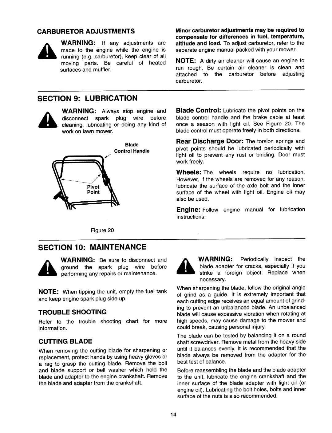 MTD 430 Series manual 