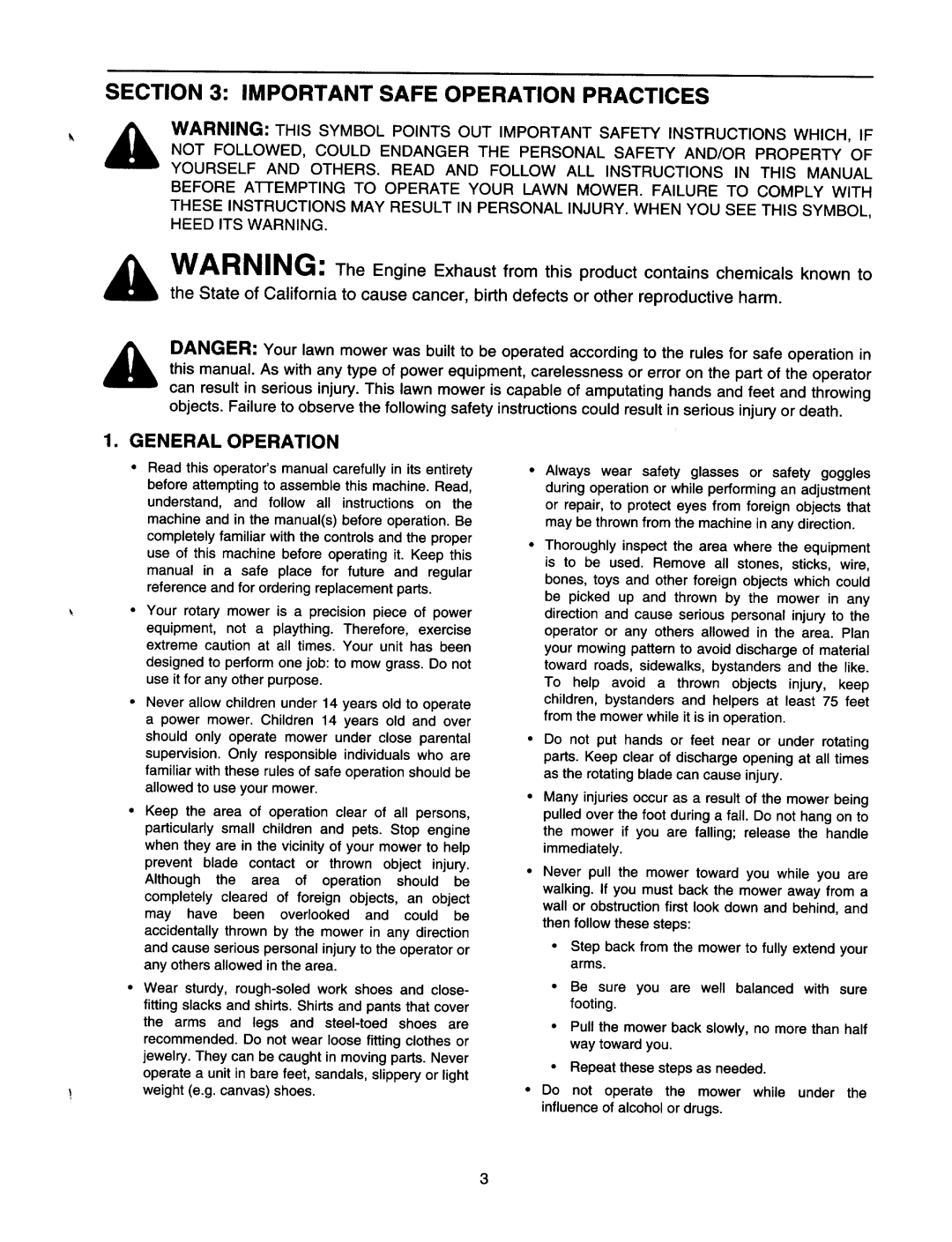 MTD 430 Series manual 