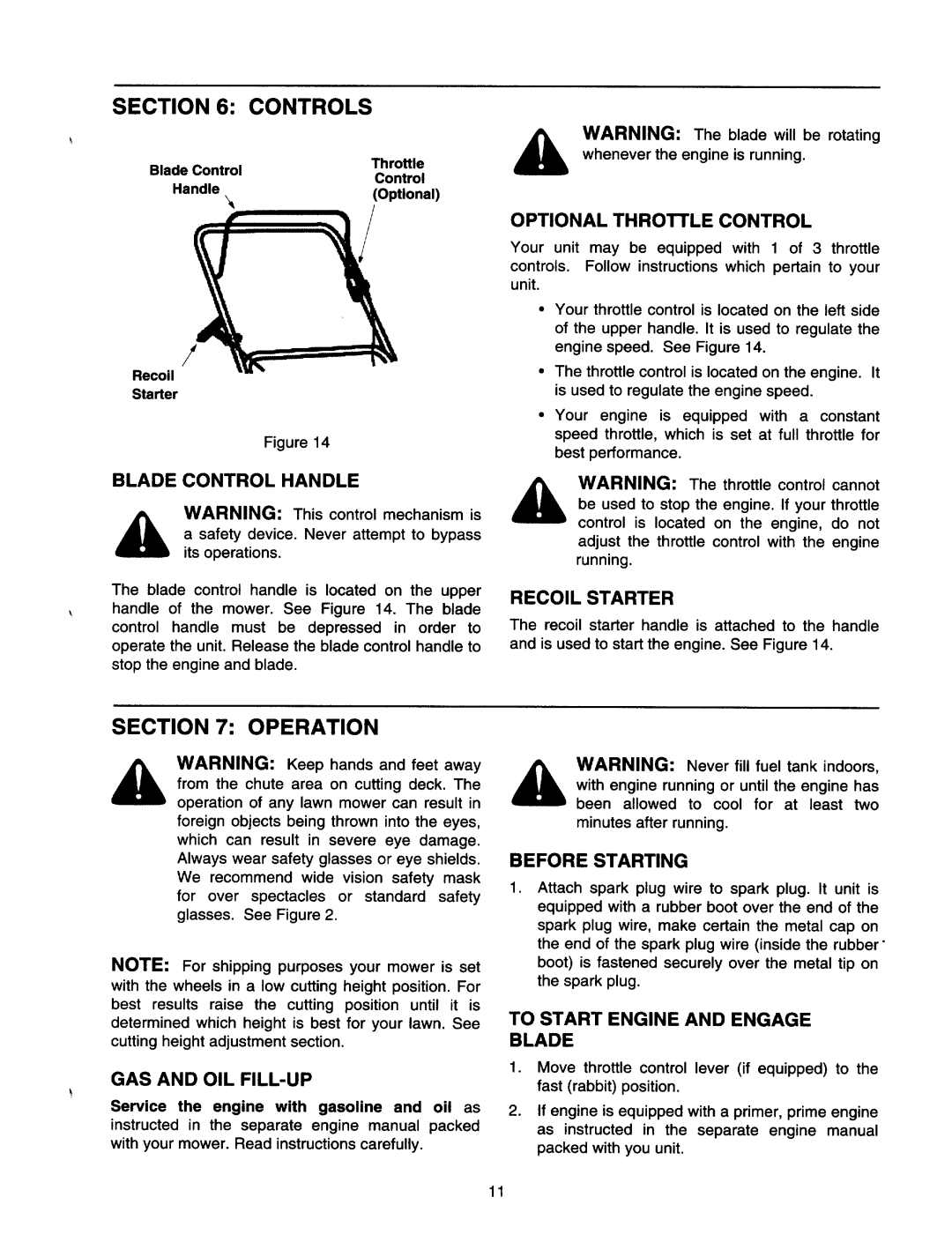 MTD 430 Series manual 