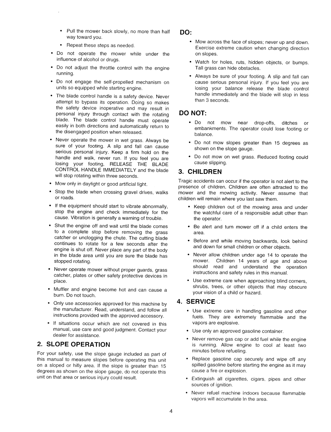 MTD 440 Thru 459 manual 