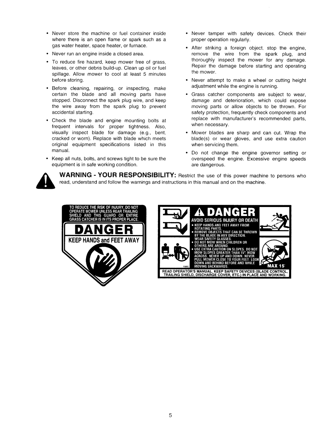 MTD 440 Thru 459 manual 