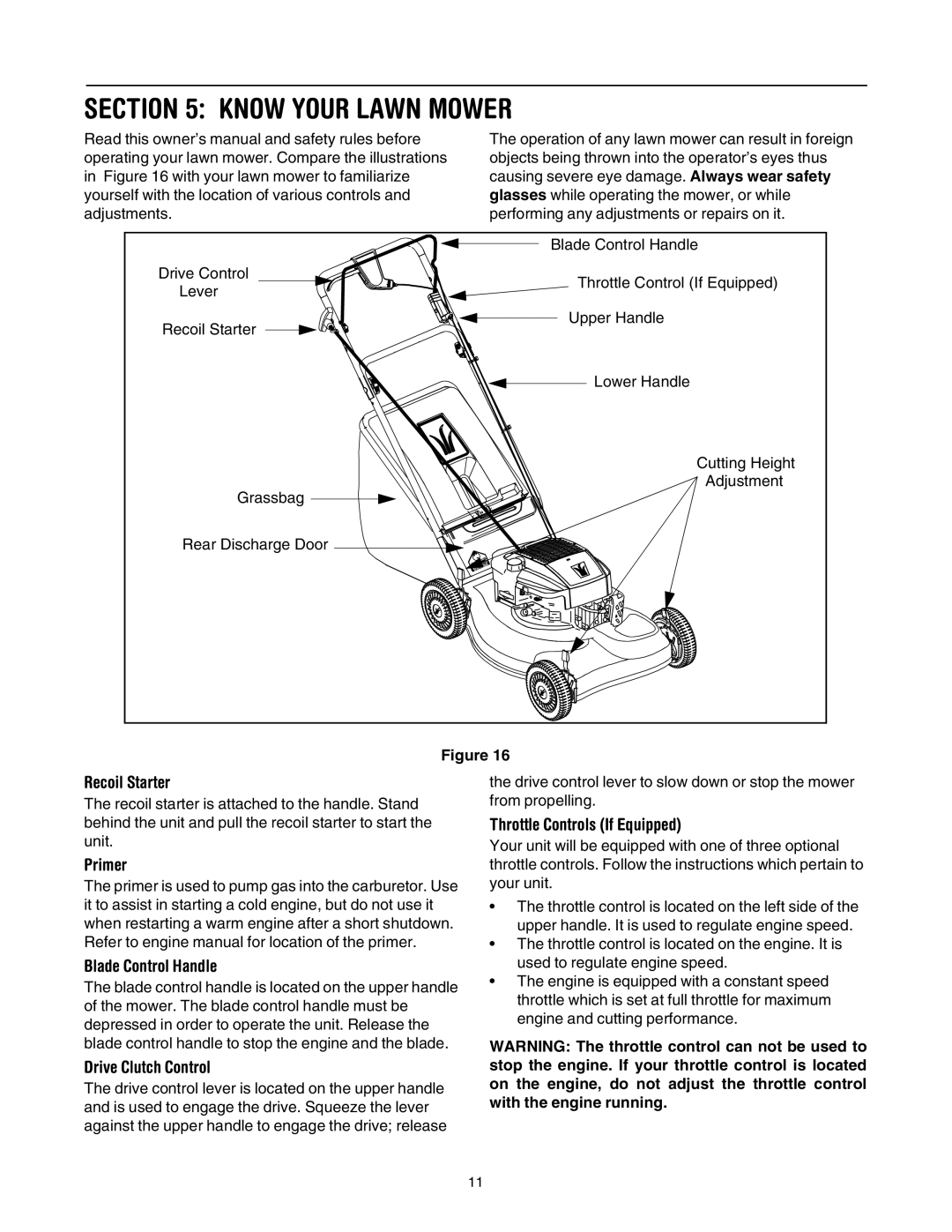 MTD 440 Thru E459 manual Know Your Lawn Mower 