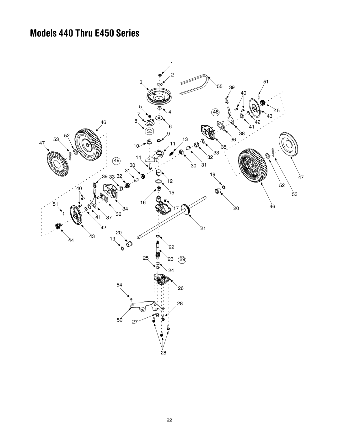 MTD 440 Thru E459 manual 39 33 41 37 4419 2046 