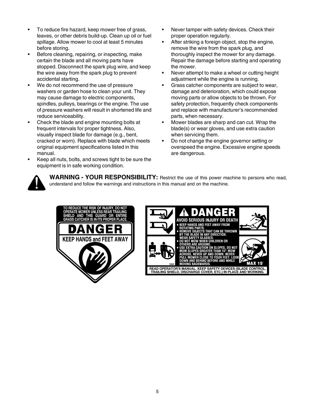 MTD 440 Thru E459 manual 